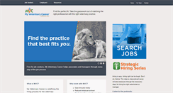 Desktop Screenshot of myveterinarycareer.com